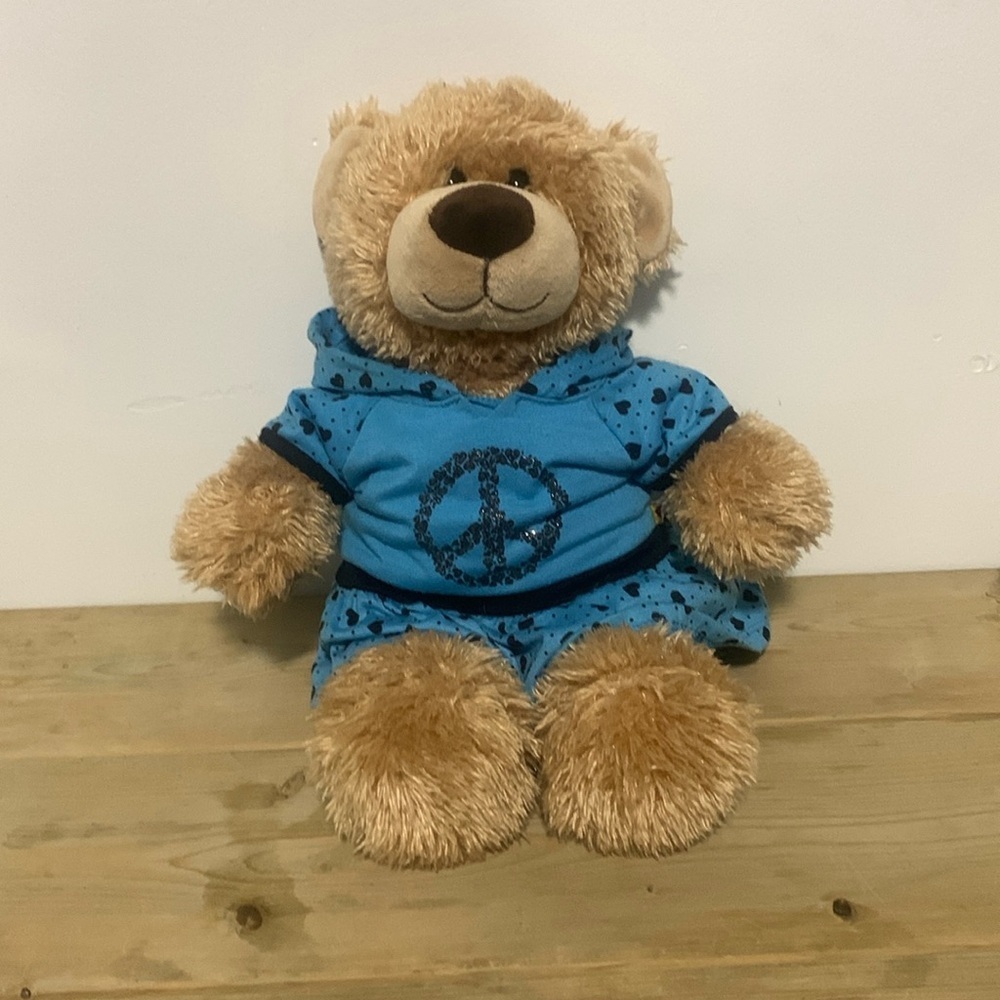 Beige Bear Build A Bear Wearing Matching Clothing Set Stuffed Animal Plush